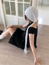 BEADS LACE SCARF (2C)