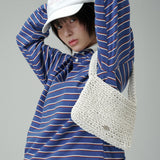 COTTON KNITTING BAG (Cream)