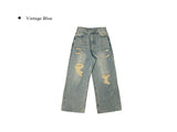 Formyu Damage Denim Washing Wide Pants
