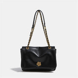 Autumn Winter Chain Strap Faux Leather Tote Cross Bag