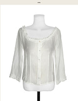 seasalt unoff frill sheer bl