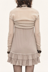 Angel shawl bolero - beige gray 