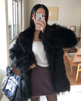 Fib Premium Mix Fur Coat