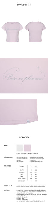 SPARKLE TEE pink