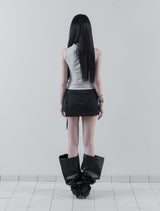 26SS★ [mnem] Corset Detail Mini Skort