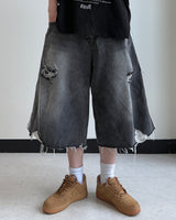 Labon Track Bermuda Denim Pants