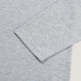 mercerized cropped long-sleeve T-shirt (4colors)