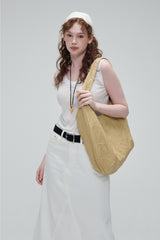 MADE_Big Curve Stitch Tote Bag / Vintage Butter