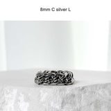 SS-blackline カーブチェーンリング_5/6/8mm_SILVER