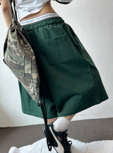 Iron High Quality Wide Basic Bermuda 4 Color