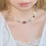summer beads necklace multi