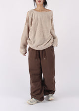 PUFFY CUTOUT KNIT
