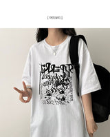 ライドヴィンテージボクシーフィットスリーブT