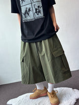 Mighty Hip Patch Cargo Bermuda Shorts 3color