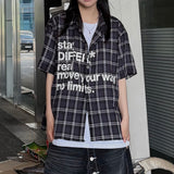 stay check cropped shirt