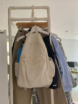 an everywhere daypack, cream beige