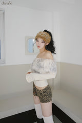 Leopard Strap Mini Short Pants