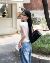 Nippen Damaged Wide Denim Pants