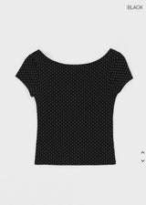 [MADE] Lihi Dot Backless Short Sleeve T-shirt