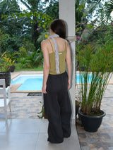 Deep V-neck Sleeveless (Olive)