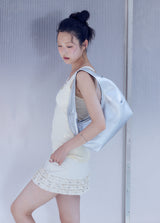Patch Hobo bag (silver)