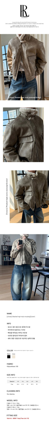 [Unisex] ウォッシングハイネックマスタング(2color)