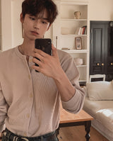 Soba Ribbed Round Cardigan