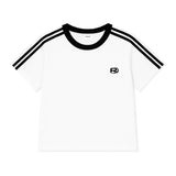 ロフエッセンシャルスポーティートラッククロップTシャツ (4color)