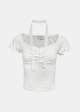 ダークローズレースTシャツ