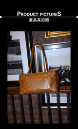 “DOLAT-ABAD” Suede Bowling Bag