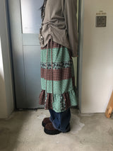 Gentle patchwork skirt (2color)