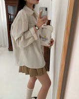 [MADE] アロ、ストライプオーバーフィットシャツ