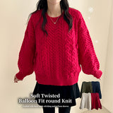 Sewing Dotom Balloon Fit Round Knit