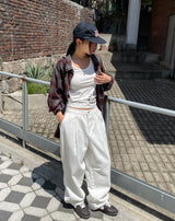 ポジ スムース オーバーフィット チェックシャツ