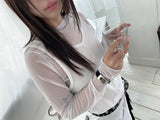 Flat Ring Motion Necklace