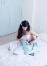 cobaltiny suede bag (mint)