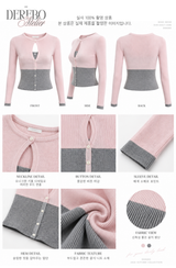 Rosy Moore Pink Gray Layered Tee