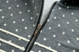 Melody Dot Note Hoodie Zip-up