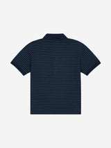 1/2 REGULAR STRIPE PK TEE (NAVY)