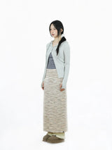 HOODIE WARMER CARDIGAN (LIGHT-GRAY)