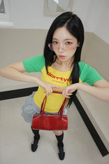 レモネードアンバランスオフショルダーショートスリーブTシャツ