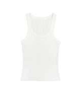 Rimb Minimal Ribbed Sleeveless Top