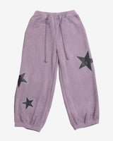 STAR patched pants / grape