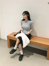 [Short Sleeve.ver] ピーチシースルーレイヤード半袖 (11c)