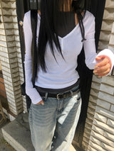 モル ボタン Tシャツ