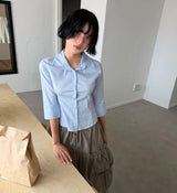 CURVE LINE SLIM SHIRT