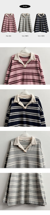 Ritz Dangara loose fit collar long sleeve shirt