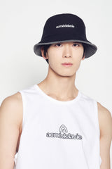 25SS LINE POINT BUCKET HAT BLACK