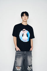 25SS BABY FACE TUBE BOY SLEEVE T-SHIRT BLACK