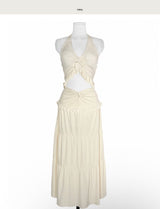 [ 3-piece / dress mood ] sieta rope halter bikini